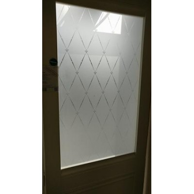 Дверь межкомнатная Гранд-5 ( РИМ ) цвет Ваниль , остекленная