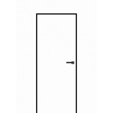 Дверь Invisible Стандарт, чёрная алюмин. кромка (40мм, универсального открывания)